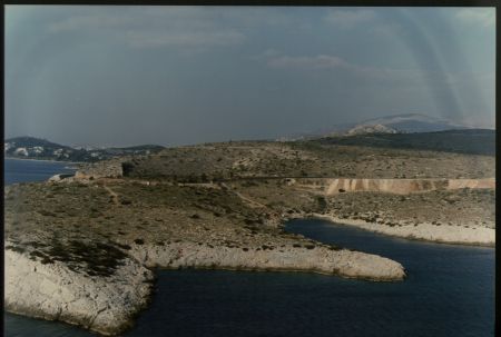 Αρχαίος δρόμος στην παραλία του Μεγάλου Καβουριού