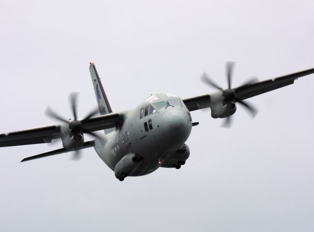 Ζημιά σε C-27J της Πολεμικής Αεροπορίας στο αεροδρόμιο της Σαντορίνης