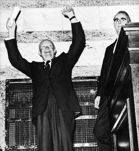 Ο Αϊζενχάουερ  στην Αθήνα