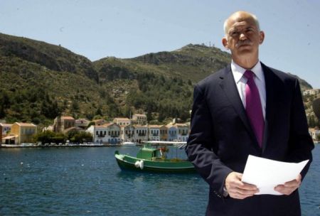 FAZ documents the events that lead PM Papandreou to resign