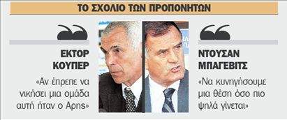 Ελπίζει η ΑΕΚ, «κραυγές» στον Αρη | tovima.gr