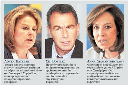 Τρεις υπουργοί στην… πρίζα | tovima.gr