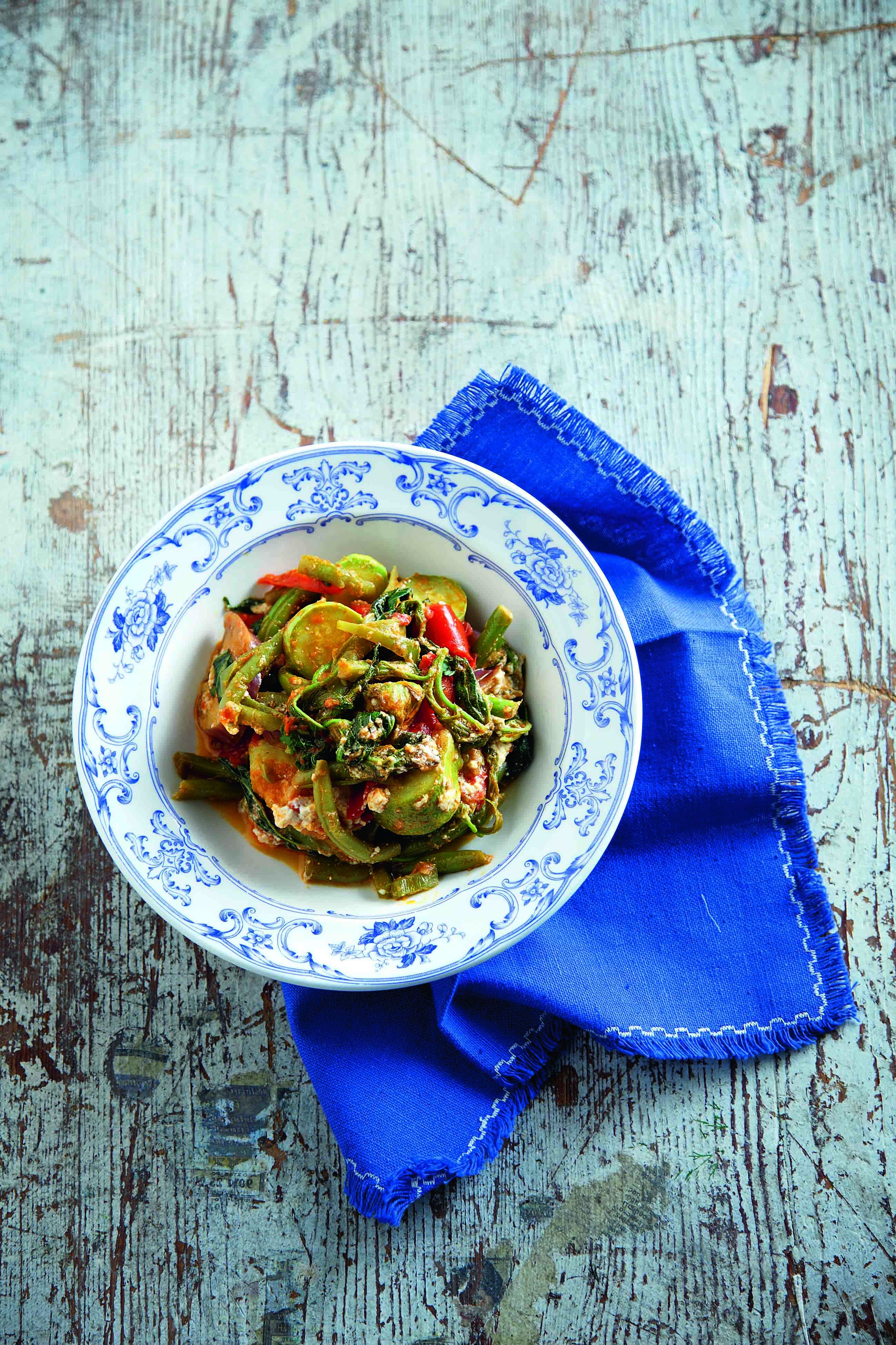 Τουρλού με κολοκυθοκορφάδες