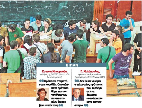 Καθηγητές – φοιτητές έτοιμοι για «όχι» | tovima.gr