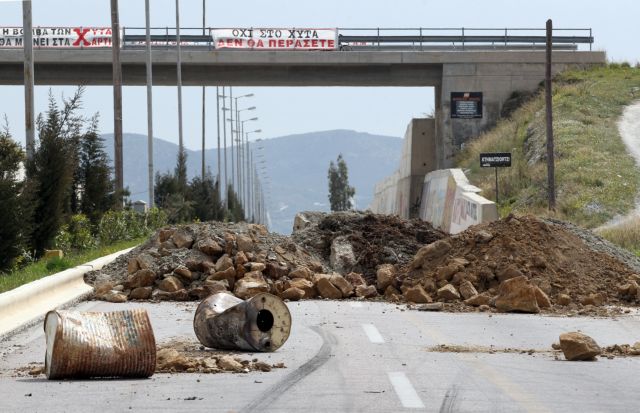 Κερατέα: Κλειστή και πάλι η λεωφόρος Λαυρίου