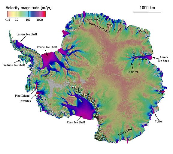 Χαρτογραφήθηκε η «μετανάστευση» των πάγων της Ανταρκτικής