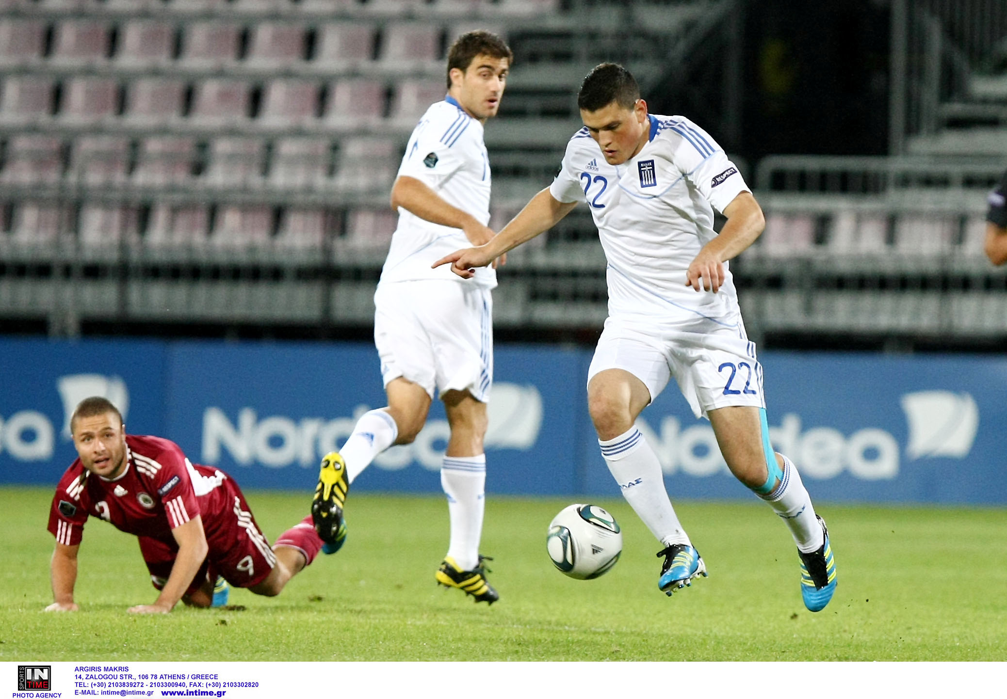 Προκριματικά Euro 2012: «Ζωντανή» η Εθνική στη Λετονία (1-1)