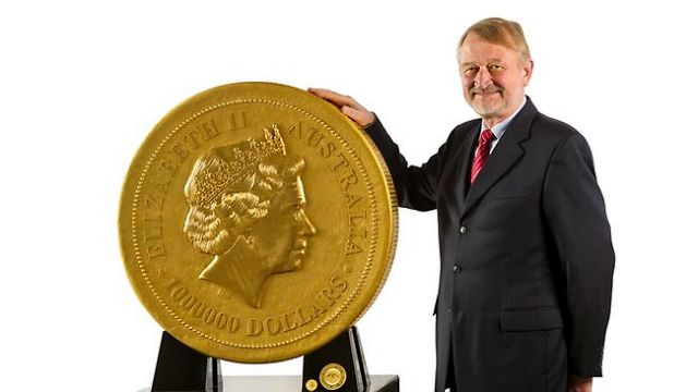 Το μεγαλύτερο χρυσό νόμισμα του κόσμου ζυγίζει πάνω από ένα τόνο
