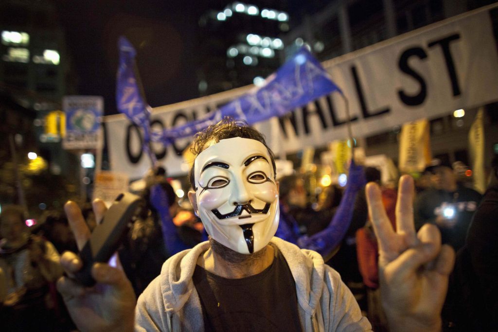 ΗΠΑ: οι «Αγανακτισμένοι» συμμετείχαν στην παρέλαση του Χάλογουιν