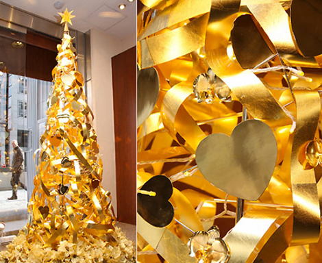 Τόκιο: Χριστουγεννιάτικο δέντρο από χρυσάφι