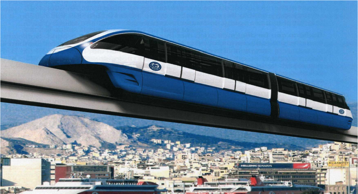 Monorail, το εναέριο τρένο του Πειραιά