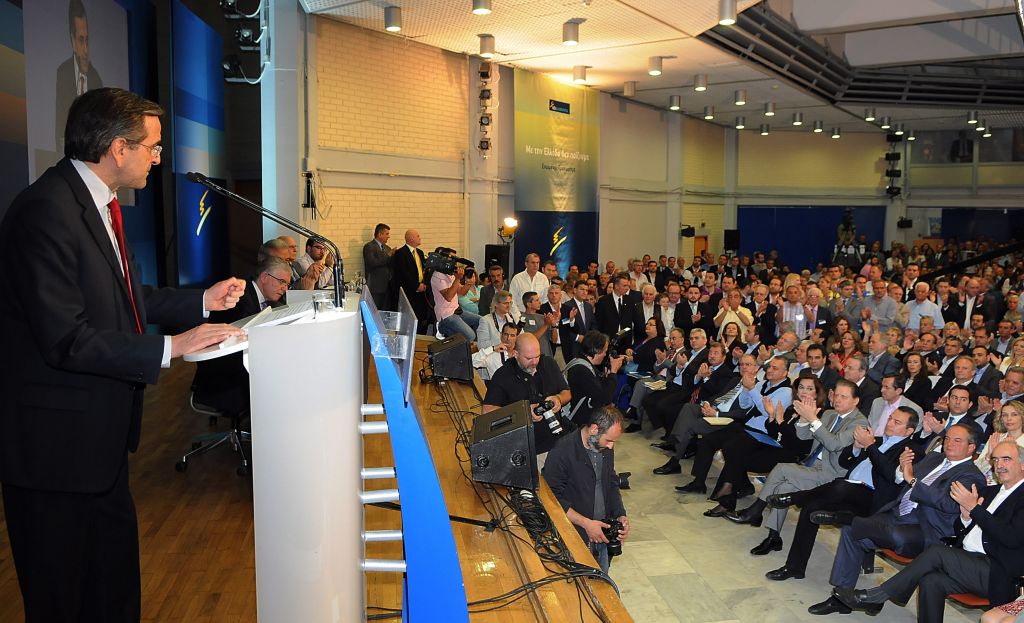 Εκλογικό ταμείο αλλά και τη στρατηγική της επόμενης ημέρας διαμορφώνουν Σαμαράς – ηγετική ομάδα Ν.Δ.