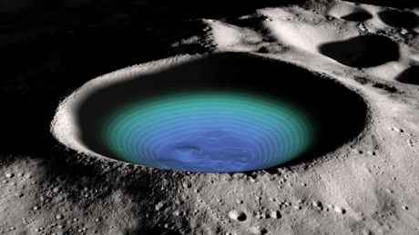Γεμάτος νερό ο κρατήρας Σάκλετον στη Σελήνη