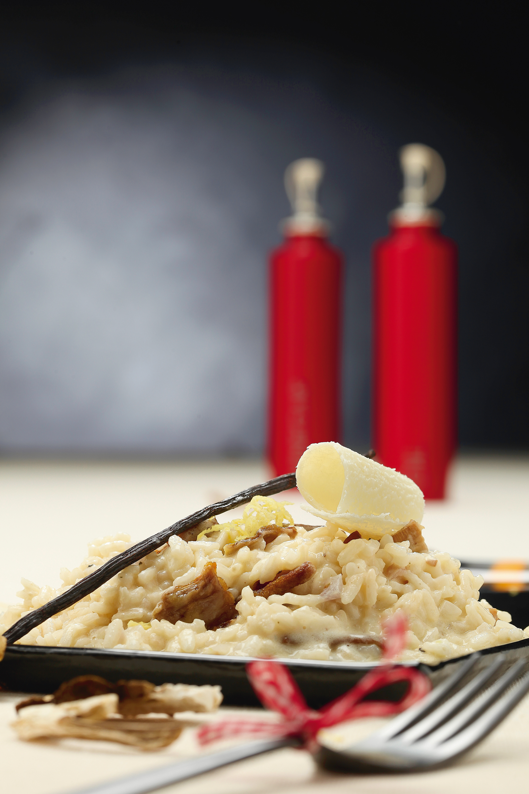 Ριζότο µε βανίλια, µανιτάρια και µασκαρπόνε