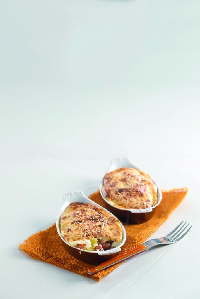 Σουφλέ πράσων με μετσοβόνε και σύγλινο