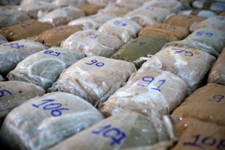 Police sergeant caught red-handed with 124 kilos of marijuana