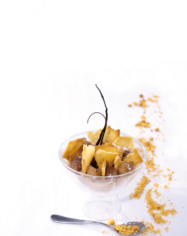 Παρφέ κάστανου µε τραγανά µπισκότα βανίλιας