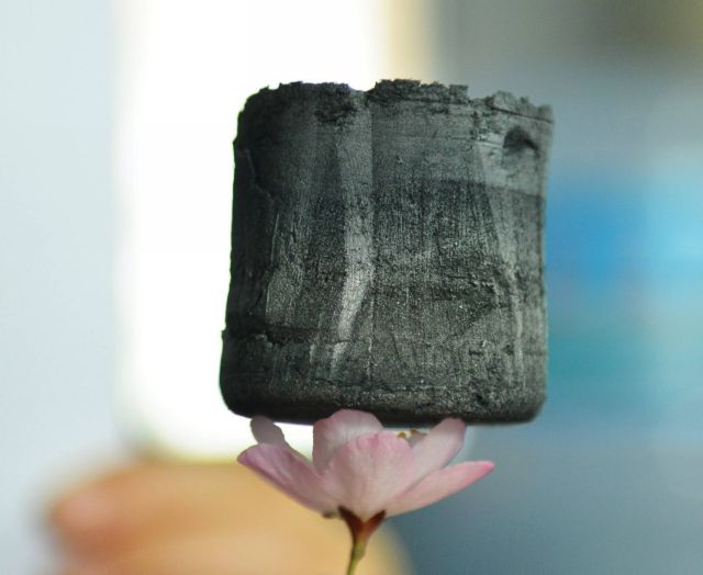 Το ελαφρύτερο υλικό του κόσμου ισορροπεί σε ένα λουλούδι