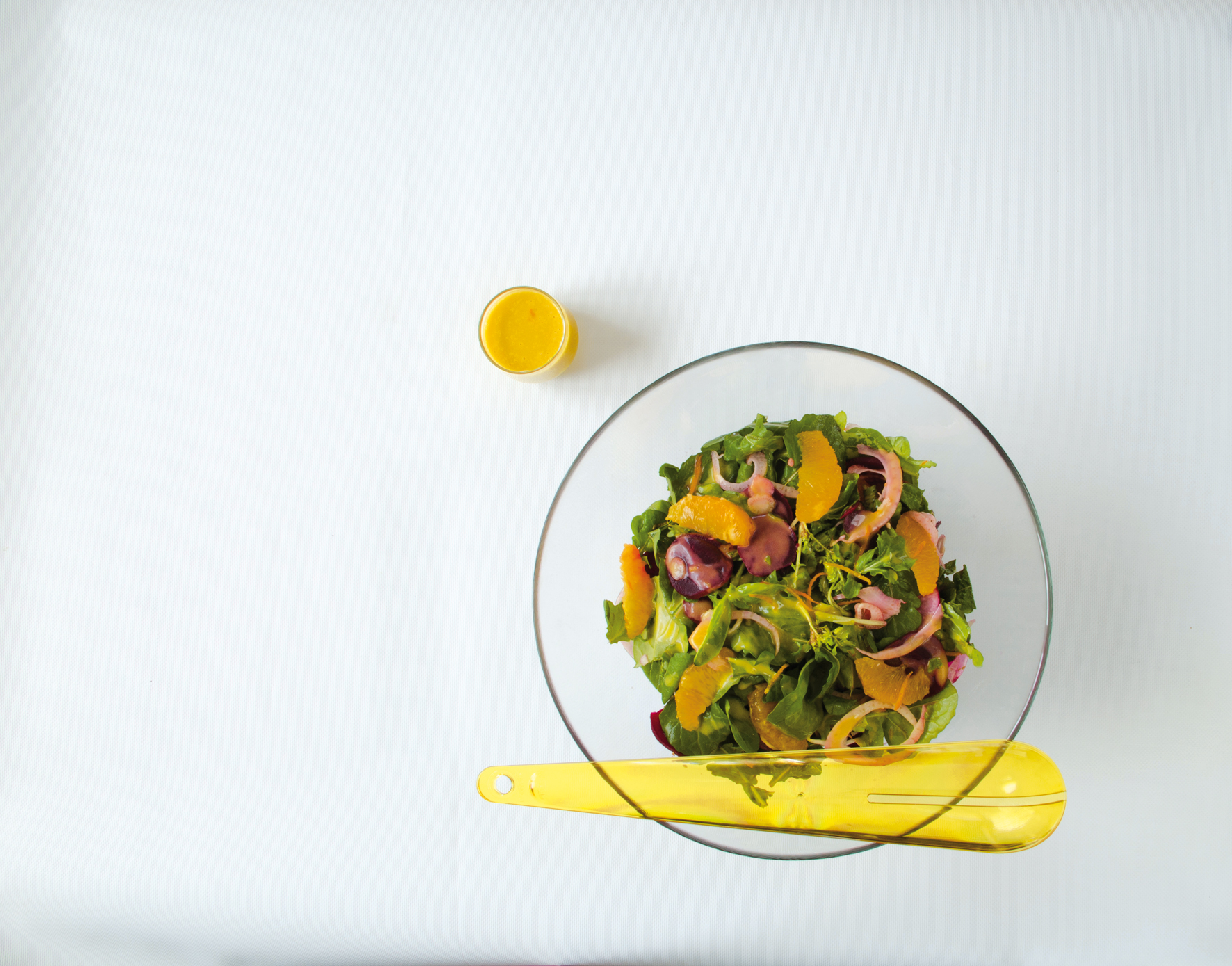 Σαλάτα µε ρόκα και βινεγκρέτ πορτοκαλιού