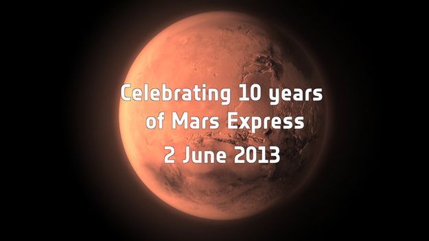 Δέκα κεράκια για το Mars Express
