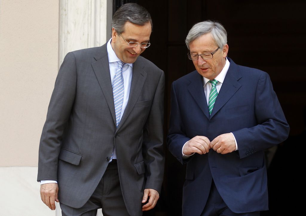 Γιούνκερ σε Σαμαρά: Ψηλά στην ατζέντα το ελληνικό ζήτημα