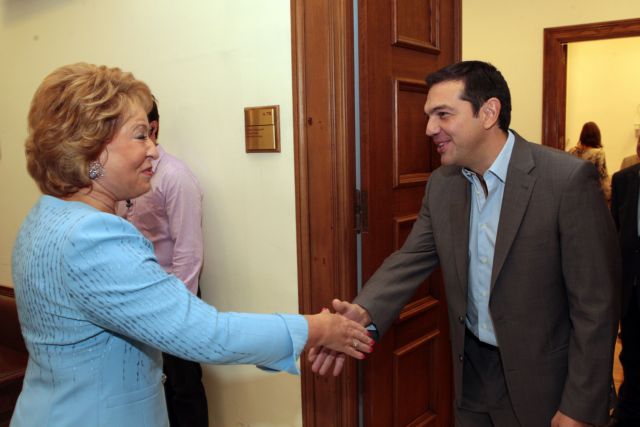 Alexis Tsipras met with Chairman of Federation Council Matviyenko