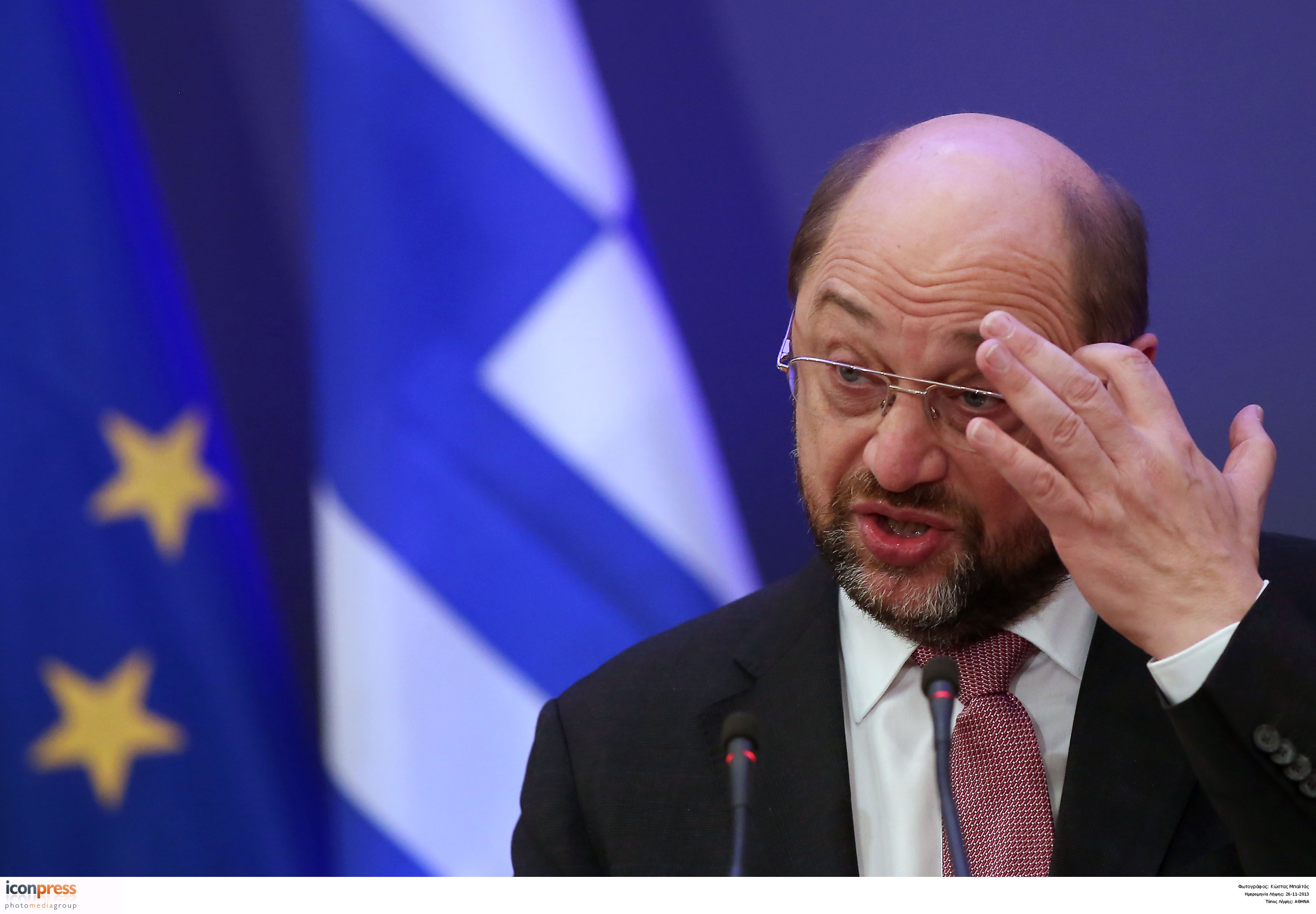 Σουλτς: Η ελληνική κυβέρνηση επέλεξε το μνημόνιο δεν το επέβαλαν οι Ευρωπαίοι
