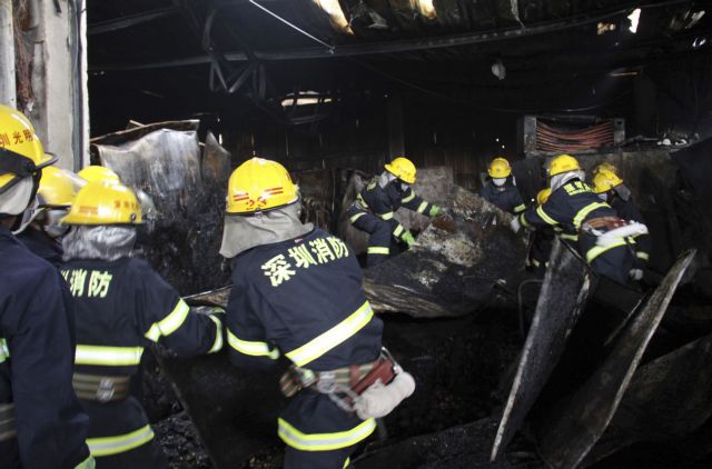 Φωτιά σε αποθήκη στην Κίνα στοίχισε τη ζωή σε 17 άτομα