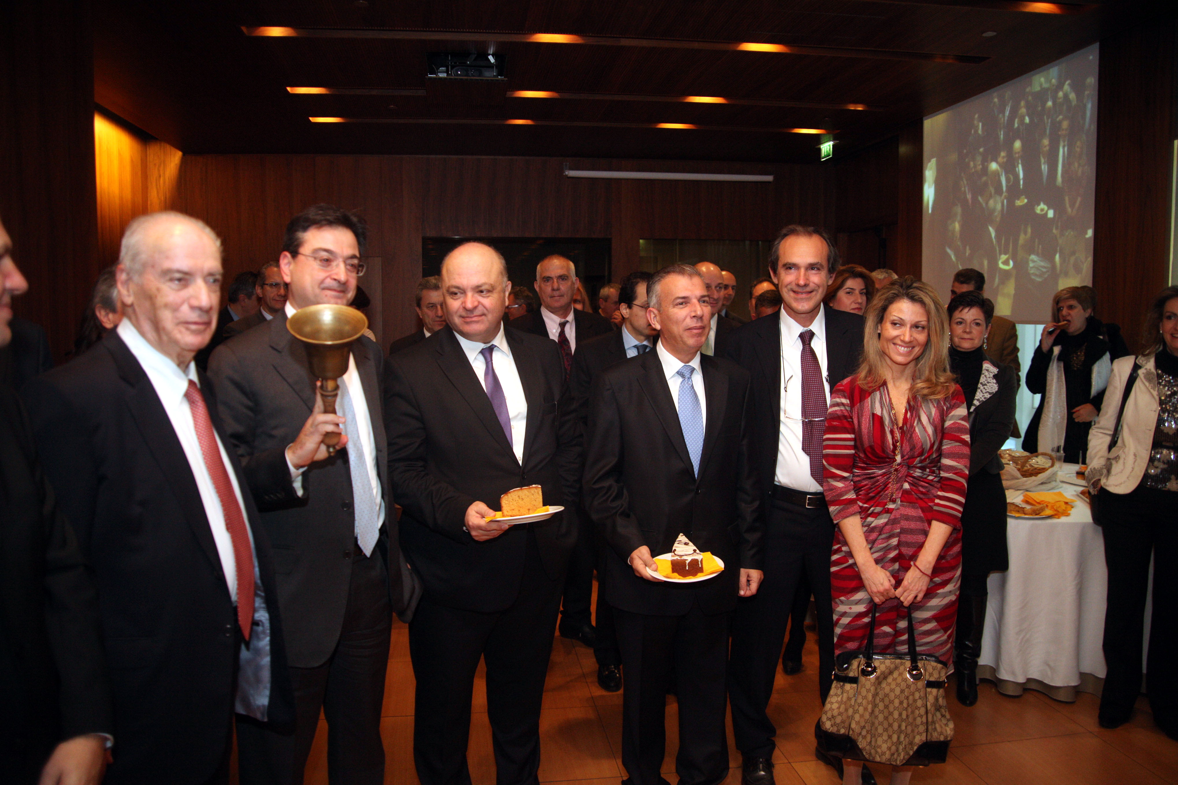 Εκδήλωση για την πρώτη συνεδρίαση του 2014 στο χρηματιστήριο Αθηνών