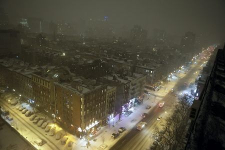 Σφοδρή χιονοθύελλα πλήττει τη Νέα Υόρκη