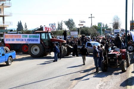 Μεγάλη η συμμετοχή αγροτών στο συλλαλητήριο της Κυριακής