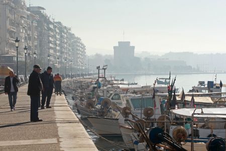 Διαμαρτυρία ψαράδων για την απαγόρευση αλιείας μπακαλιάρου