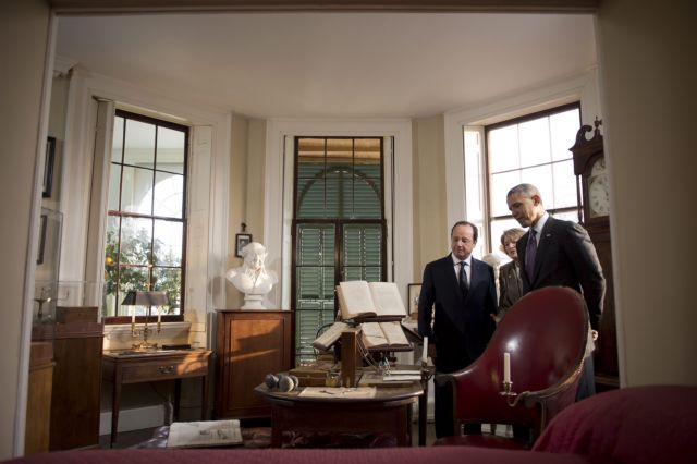 Ο Ομπάμα, ο Ολάντ και ο φίλος της Γαλλίας Τόμας Τζέφερσον