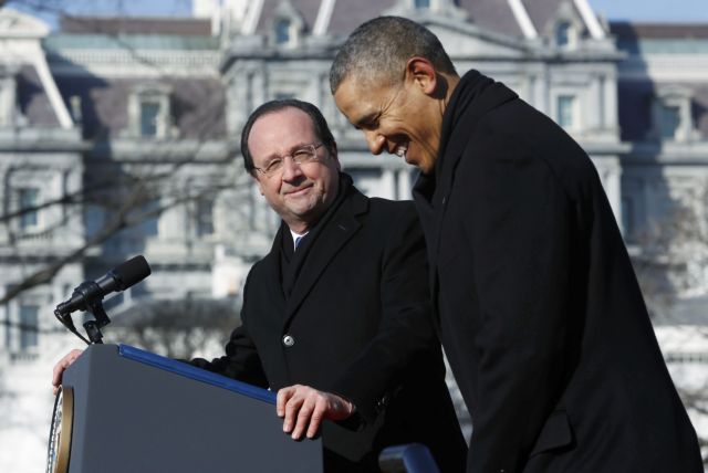 «Μαζί απέναντι στις προκλήσεις», δηλώνουν Ομπάμα και Ολάντ