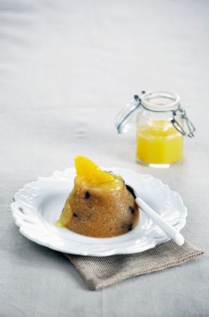 Χαλβάς με σάλτσα πορτοκάλι