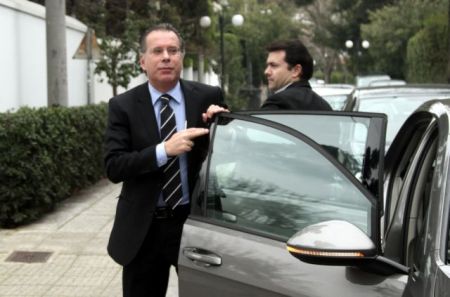 Συνάντηση Κ. Καραμανλή με Γ. Κουμουτσάκο