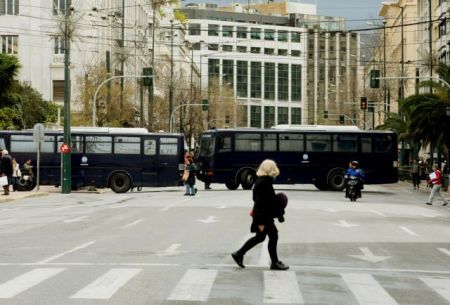 Κυκλοφοριακό χάος στο κέντρο της Αθήνας