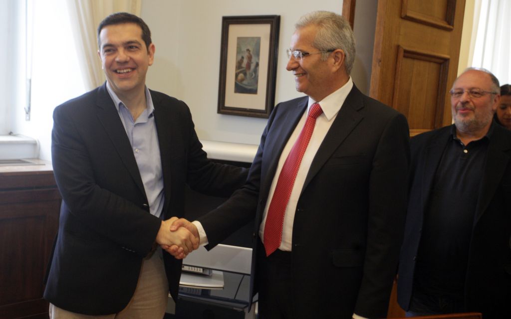 Κυπριακό και κρίση στη συνάντηση Κυπριανού με Τσίπρα-Κουβέλη