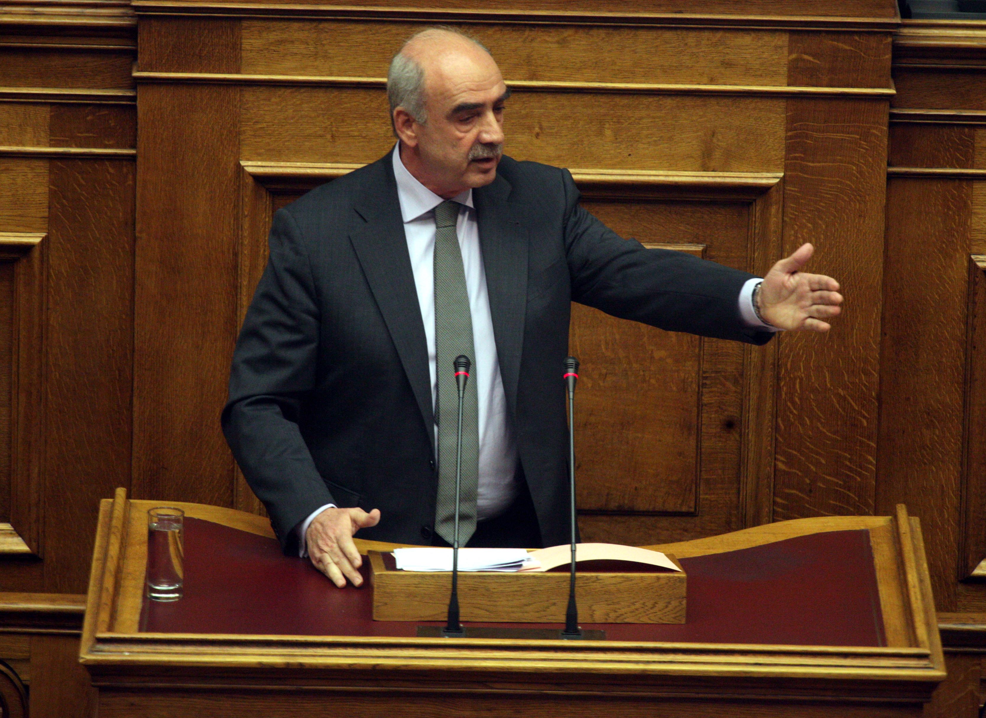 Μεϊμαράκης: Η Βουλή προχωρεί στη διαδικασία άρσης ασυλίας για την Χ.Α.