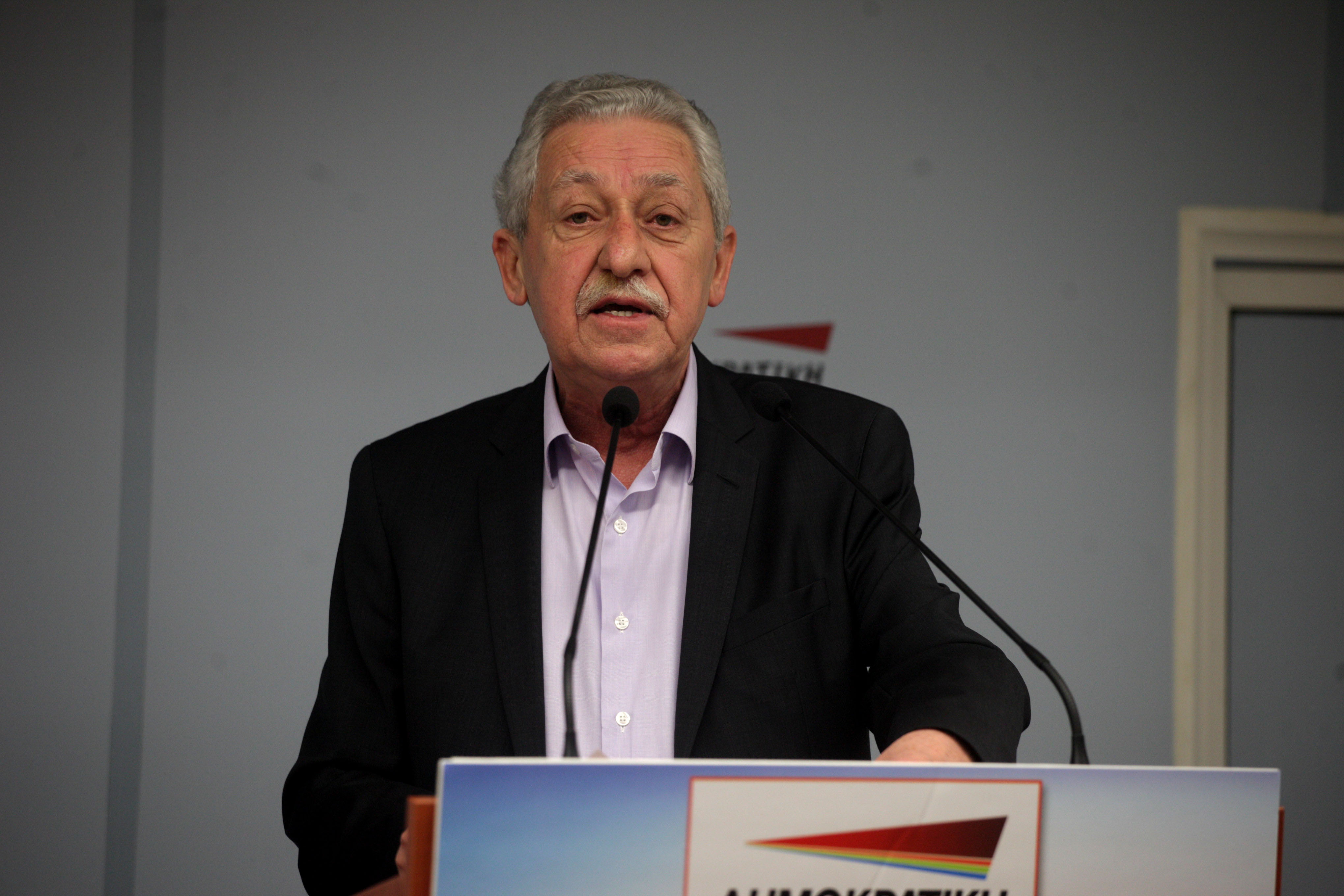 Φ. Κουβέλης: «Το σημερινό ΠΑΣΟΚ δεν έχει θέση στην Κεντροαριστερά»