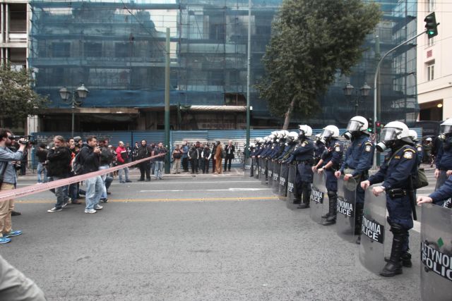Λιγότερες οι διαδηλώσεις το 2014 από ό,τι το 2011