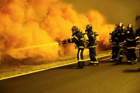 Ασκηση ετοιμότητας στη σήραγγα του Αγίου Κωνσταντίνου