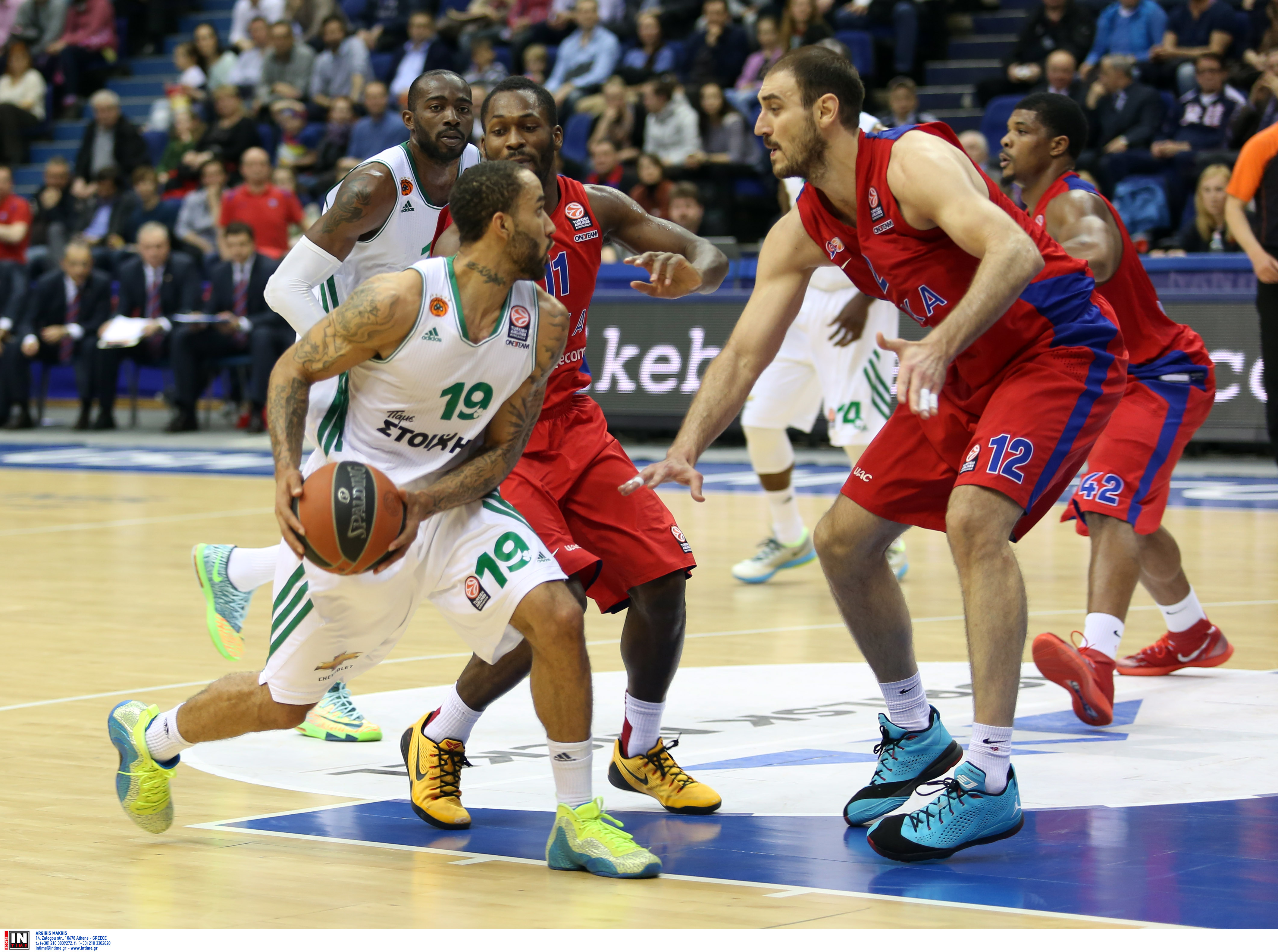 Ευρωλίγκα: ΤΣΣΚΑ Μόσχας – Παναθηναϊκός (77- 74, κ.α. 72-72)