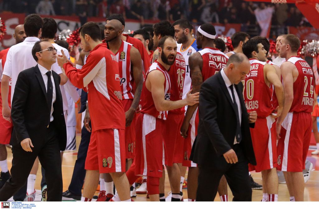 Ο Ολυμπιακός νίκησε 78-76 τη Ρεάλ