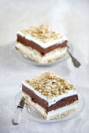 Μιλφέιγ με κρέμα σοκολάτα και βανίλια