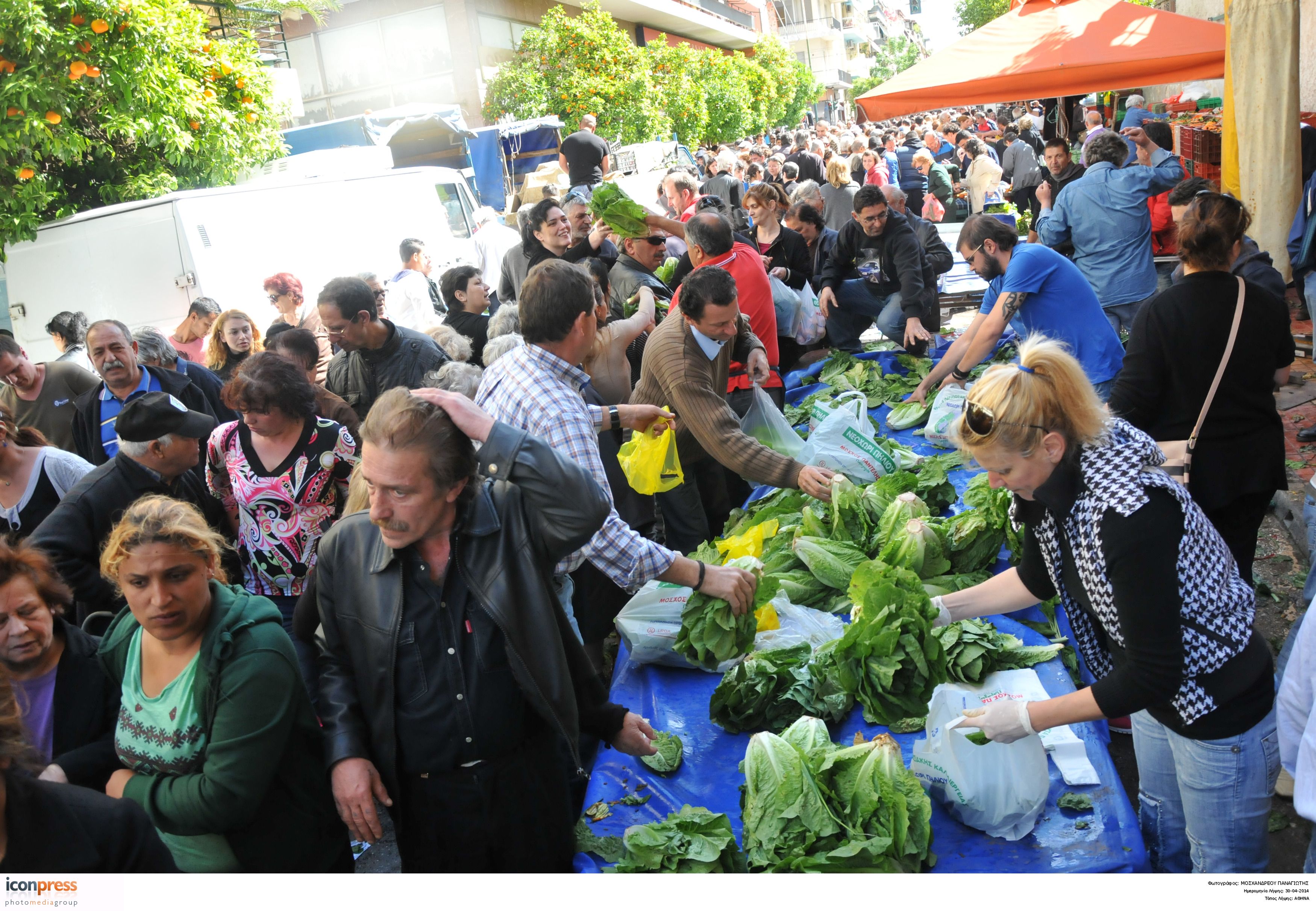 Δωρεάν τρόφιμα από παραγωγούς λαϊκών αγορών και το Σάββατο