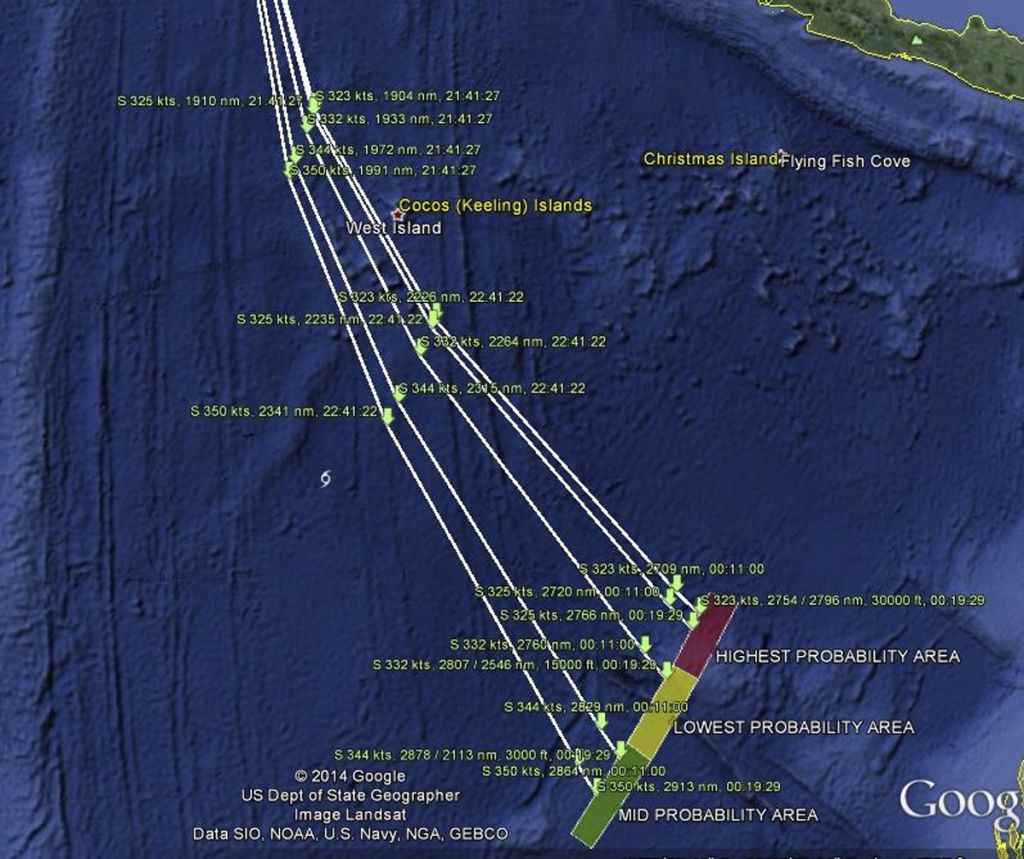 Την βεβαιότητα ότι το μπόινγκ έπεσε στον Ινδικό εκφράζουν οι ερευνητές