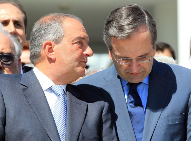 PM Samaras met with former PM and New Democracy leader Karamanlis
