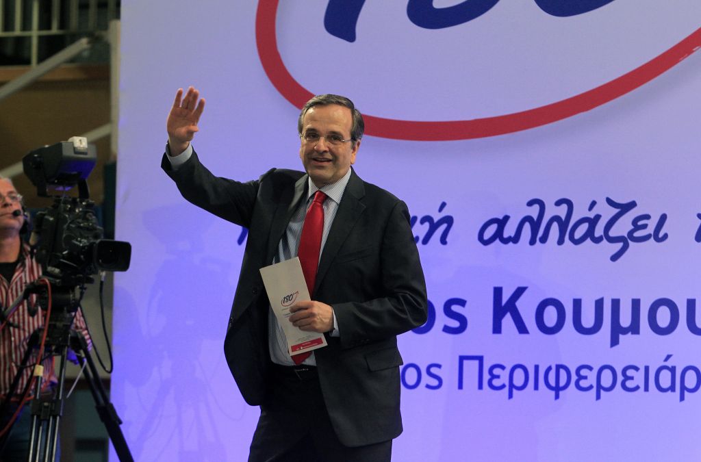 Στρατηγική υψηλών τόνων για την τελική ευθεία πριν τις εκλογές επιλέγει ο Αντώνης Σαμαράς