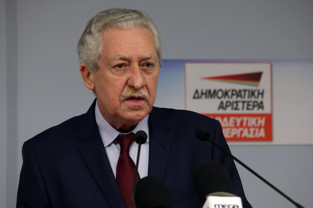 Την παραίτησή του από πρόεδρος της ΔΗΜΑΡ προανήγγειλε ο Φ. Κουβέλης